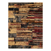 Area Rug, 9 ft x 12 ft in Multicolor Geometric Pattern
