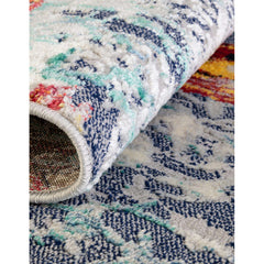 Area Rug, 9 ft x 12 ft in Multicolor Polypropylene