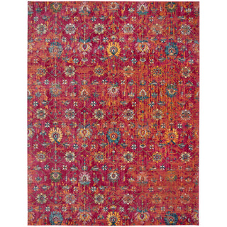 Area Rug, 9 ft x 12 ft, Multicolor Polypropylene with Jute Backing