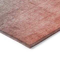 Area Rug, 9 ft x 12 ft, Polyester in Teal Ombre with Non-Slip Backing
