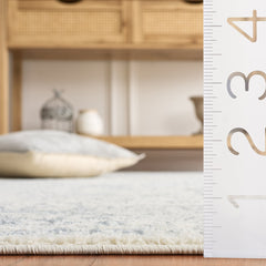 Area Rug, 9 ft x 12 ft Polypropylene in Ivory/Slate