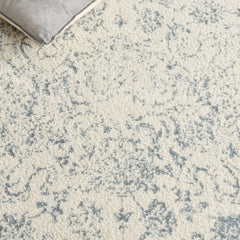 Area Rug, 9 ft x 12 ft Polypropylene in Ivory/Slate