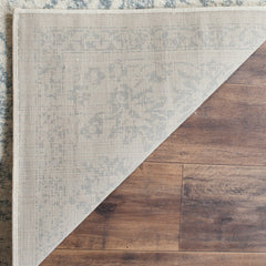 Area Rug, 9 ft x 12 ft Polypropylene in Ivory/Slate