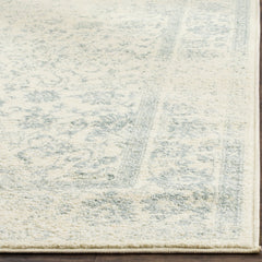 Area Rug, 9 ft x 12 ft Polypropylene in Ivory/Slate
