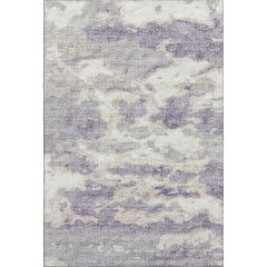 Area Rug, 9 ft x 12 ft, Purple Microfiber with Abstract Pattern