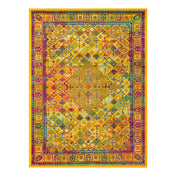 Area Rug, 9 ft x 12 ft with Multicolor Polypropylene Pile