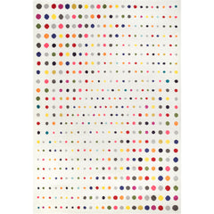 Area Rug, 9 ft x 12 ft with Polka Dot Pattern