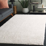 Area Rug, 9 x 12 Ft in Ivory Polyester
