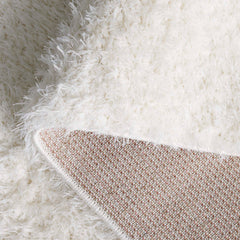 Area Rug, 9 x 12 Ft in Ivory Polyester