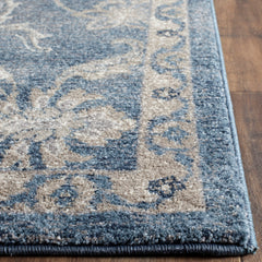 Area Rug, 9 x 12 Ft, Polypropylene in Blue and Beige