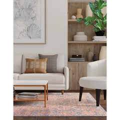 Area Rug, 9 x 12 Ft Rectangle in Orange