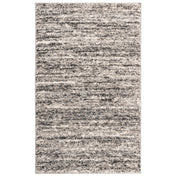 Area Rug, 9 x 12 ft Rectangle with Ivory/Gray Pattern