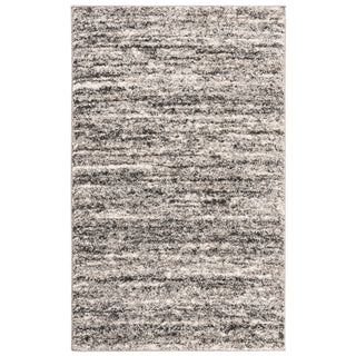 Area Rug, 9 x 12 ft Rectangle with Ivory/Gray Pattern