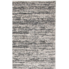 Area Rug, 9 x 12 ft Rectangle with Ivory/Gray Pattern