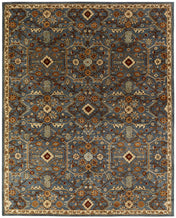 Area Rug, 9 x 12 ft, Wool with Oriental Pattern