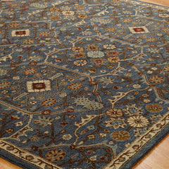 Area Rug, 9 x 12 ft, Wool with Oriental Pattern