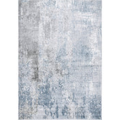 Area Rug, 9' x 12' in Blue Abstract Pattern