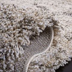 Area Rug, 9' x 12' Rectangle with Ivory and Gray Geometric Pattern