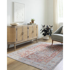 Area Rug in Polyester Chenille with Oriental Pattern