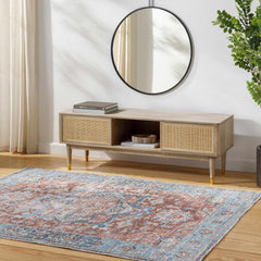 Area Rug in Polyester Chenille with Oriental Pattern