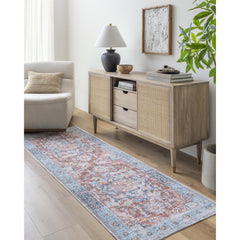 Area Rug in Polyester Chenille with Oriental Pattern