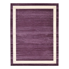 Area Rug in Purple Polypropylene, Machine Woven