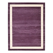 Area Rug in Purple Polypropylene, Machine Woven