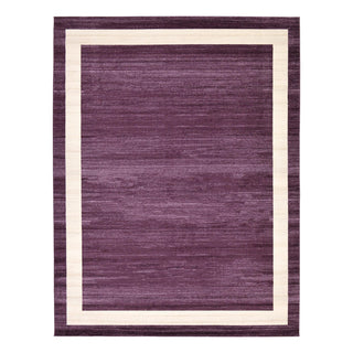 Area Rug in Purple Polypropylene, Machine Woven