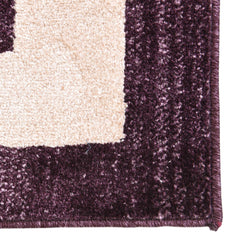 Area Rug in Purple Polypropylene, Machine Woven
