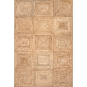 Area Rug in Tan Jute and Sisal, 7'6" x 9'6"