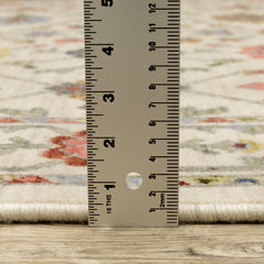 Area Rug, Nylon and Wool, Pink with Blue and Beige