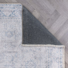 Area Rug, Polyester in Blue with Oriental Pattern