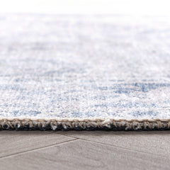 Area Rug, Polyester in Blue with Oriental Pattern
