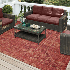 Area Rug, Polyester in Spice with Oriental Pattern