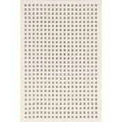 Area Rug, Polyester with Ivory Geometric Design