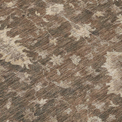 Area Rug, Rectangle 10 Ft x 14 Ft in Brown Polyester