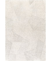 Area Rug, Rectangle 7'10" x 10' in Ivory and Gray