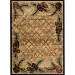Area Rug, Rectangle 7'10" x 9'10" in Antique Polypropylene