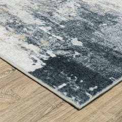 Area Rug, Rectangle 7'6" x 10' in Polyester with Non-Slip Backing