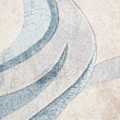 Area Rug, Rectangle 7 ft 10 in x 10 ft 6 in with Abstract Pattern