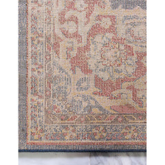 Area Rug, Rectangle 8 ft x 10 ft in Blue Polypropylene
