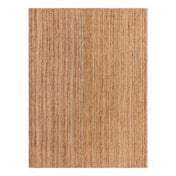Area Rug, Rectangle 9' x 12'2", Beige Hand Woven Jute