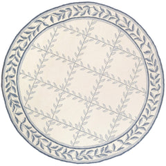 Area Rug, Round 8 Ft with Polypropylene and Geometric Pattern