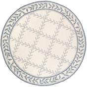 Area Rug, Round 8 Ft with Polypropylene and Geometric Pattern