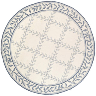 Area Rug, Round 8 Ft with Polypropylene and Geometric Pattern