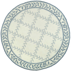 Area Rug, Round 8 Ft with Polypropylene and Geometric Pattern