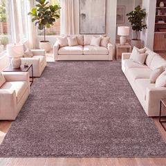 Area Rug, Solid, 8'8" x 12' in Light Purple