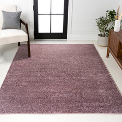 Area Rug, Solid, 8'8" x 12' in Light Purple