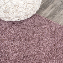Area Rug, Solid, 8'8" x 12' in Light Purple