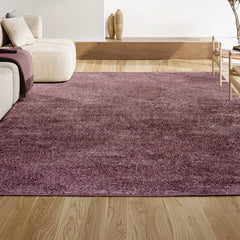 Area Rug, Solid, 8'8" x 12' in Light Purple